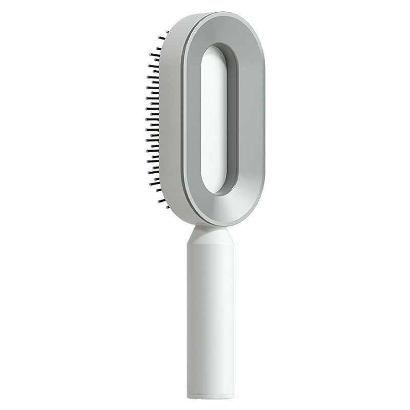 One-Click Self-Cleaning Scalp Massage Brush, Pain-Free Detangler & Anti-Static Hair Loss Rescue