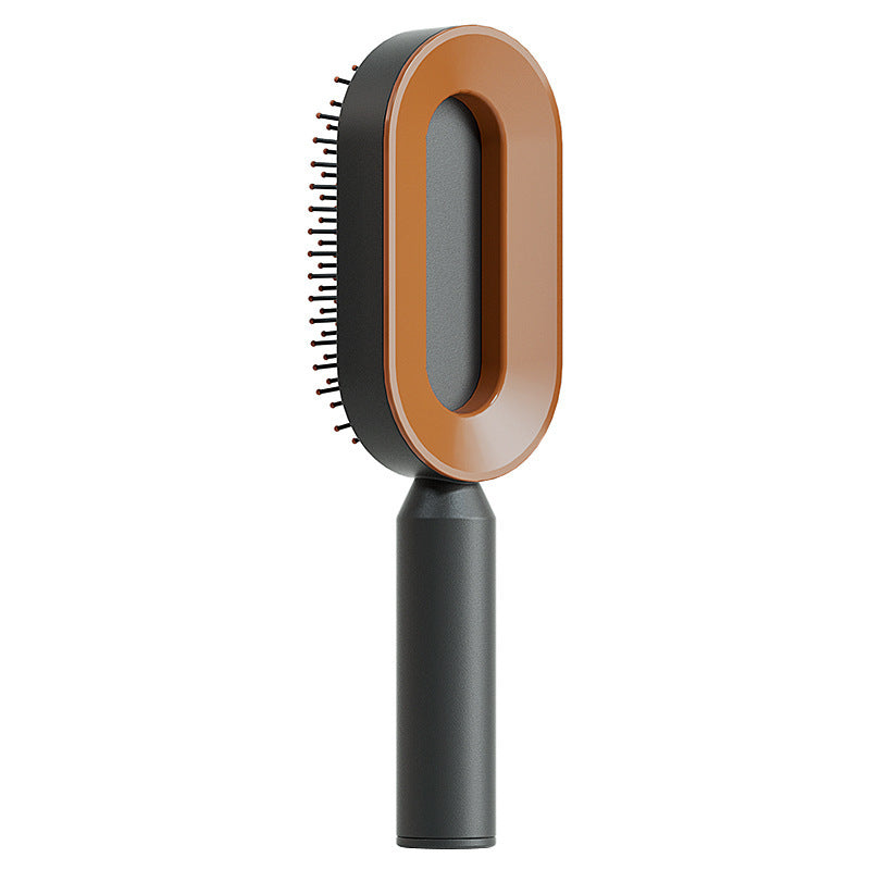 One-Click Self-Cleaning Scalp Massage Brush, Pain-Free Detangler & Anti-Static Hair Loss Rescue