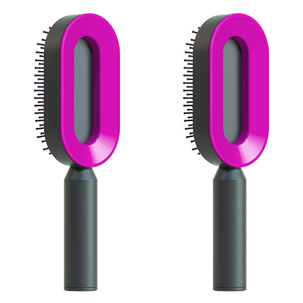 One-Click Self-Cleaning Scalp Massage Brush, Pain-Free Detangler & Anti-Static Hair Loss Rescue
